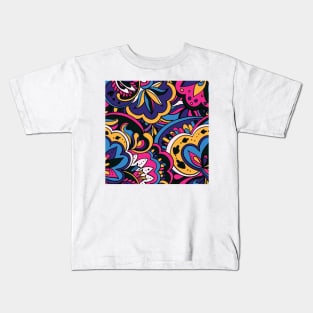 Colorful Floral Pattern Kids T-Shirt